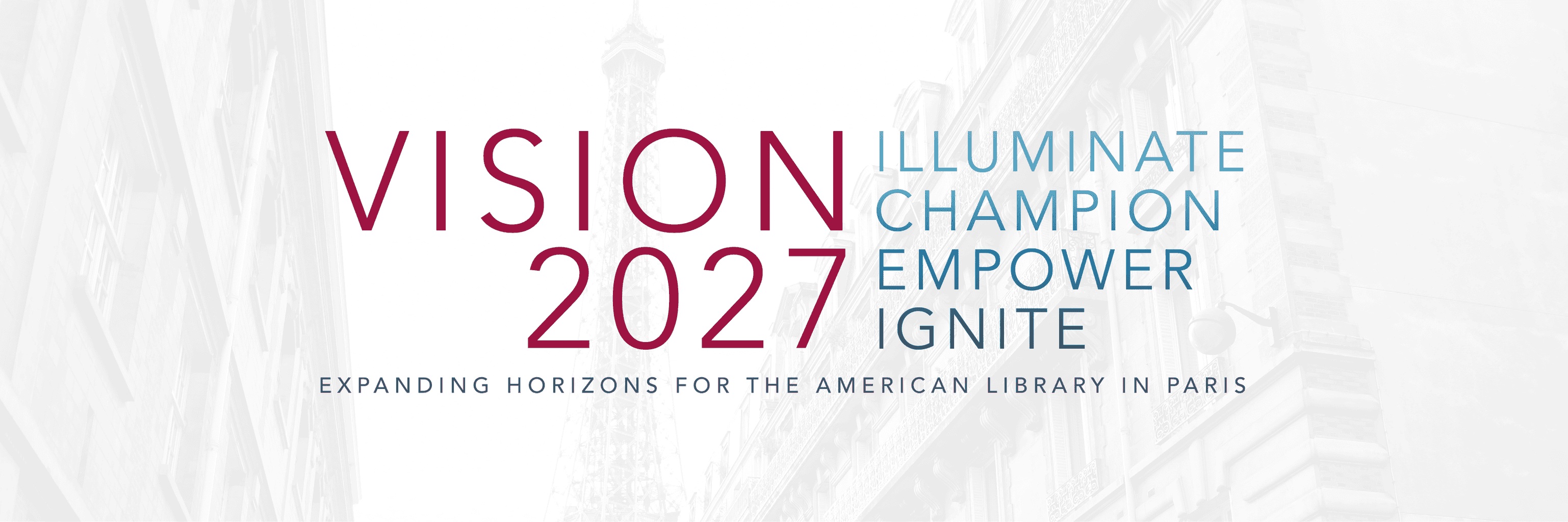 Vision 2027 American Library in Paris